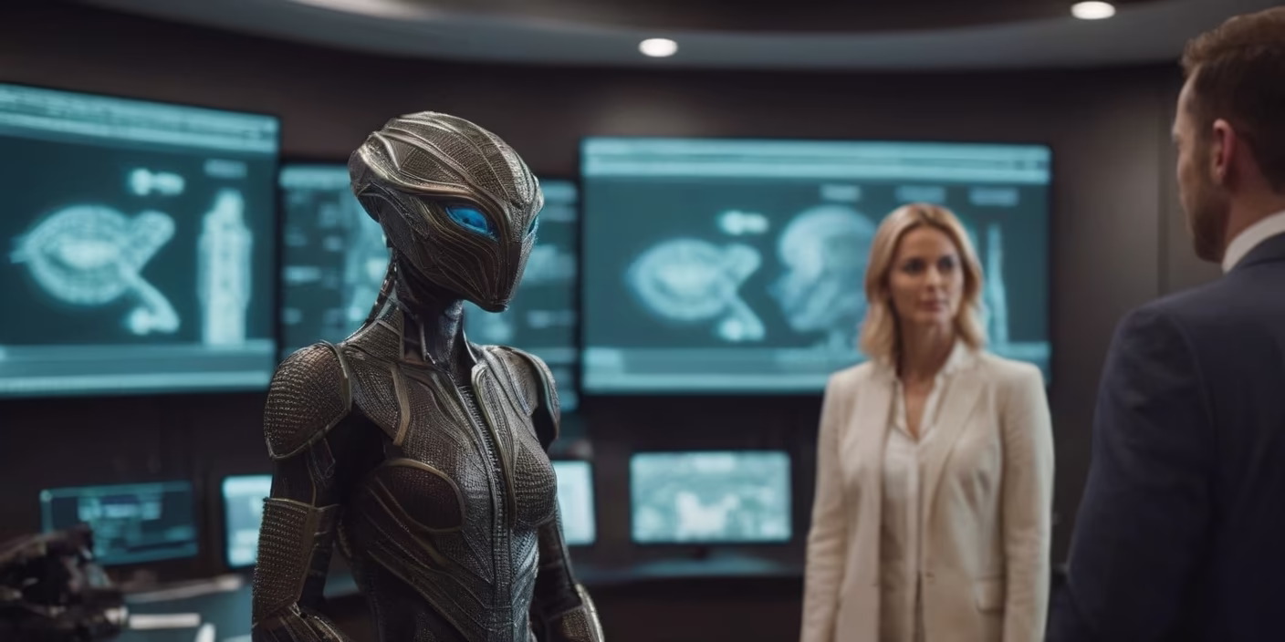 An early prototype gets busy assimilating data and becoming sentient.